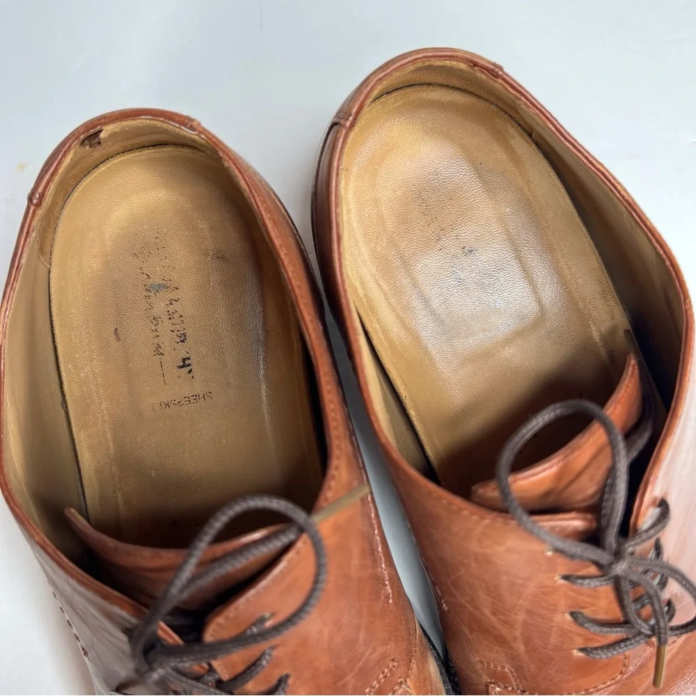 Johnston & Murphy Signature Series Brown Oxford Dress Shoes Size 11
